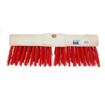 Gemeentebezem kunstvezel rood (45cm)