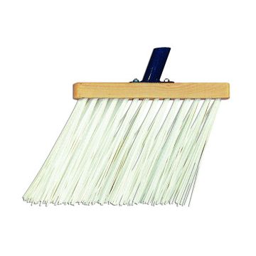 Goot-/Schuine bezem nylon (wit)