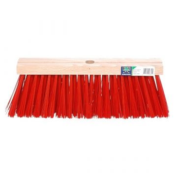 Eurotool Bezem van kunstvezels (rood)