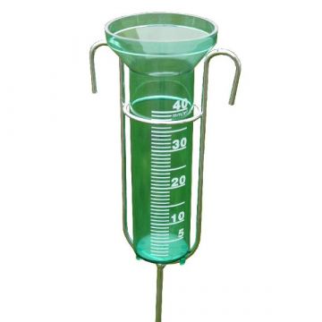 Regenmeter met metalen steel (110cm)