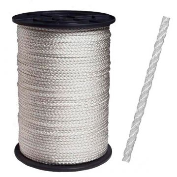 Nylon Touw Geslagen (wit)
