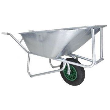 Fort Kruiwagen 230 Liter stalen bak/verzinkt onderstel