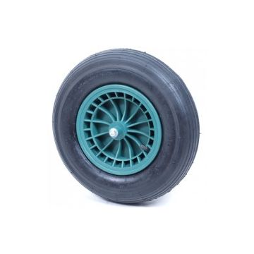 Kruiwagenwiel  4.00x8, 2ply band +binnenband
