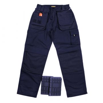 Storvik David Werkbroek met Kniezakken (marineblauw)