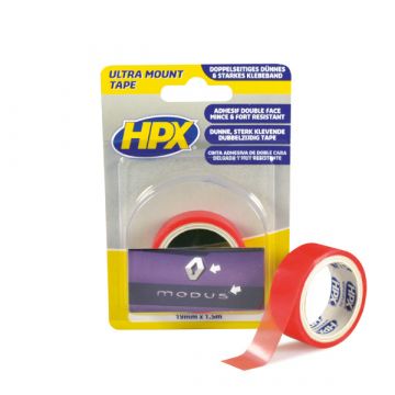 HPX Dubbelzijdig bevestigingstape transparant (19mm / 1,5m)