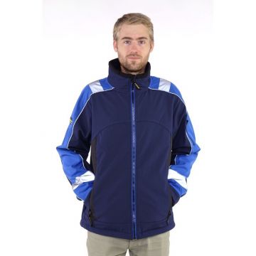 Storvik Glenn Softshell werkjas (navy-/royalblauw)