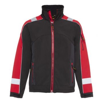 Storvik Glenn Softshell werkjas (zwart/rood)