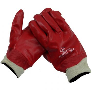 PVC handschoen met tricotboord