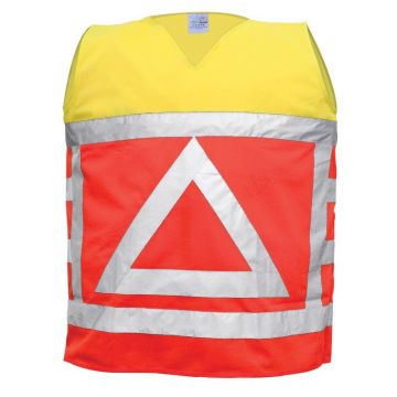 Verkeersregelaarsvest (oranje/geel)