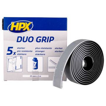 HPX Duo grip klikband 25mm x 2m (zwart)