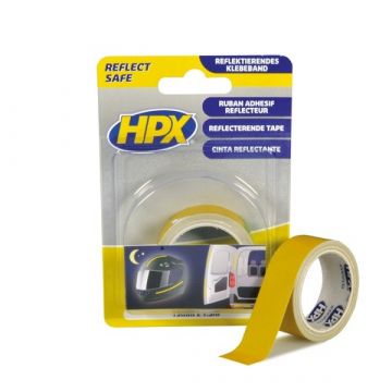 HPX Reflecterend Tape 19mm x 1,50m (Geel)