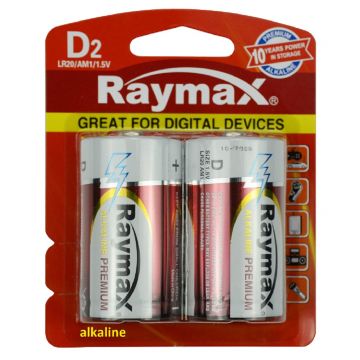 Batterij Alkaline LR20 (D) 1.5V x2st.