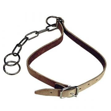 Kopriem leer + ketting