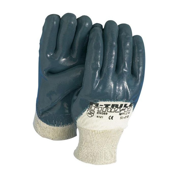 Tricot NBR handschoenen met boord main product photo