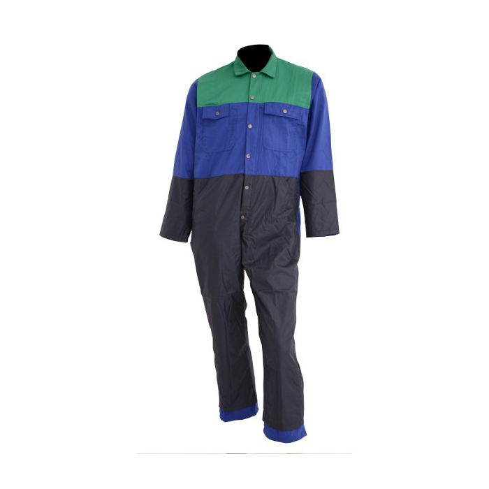 Import Melkersoverall Katoen/poly (blauw/groen) main product photo