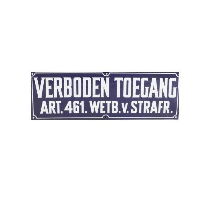 Bordje 'Verboden toegang' main product photo