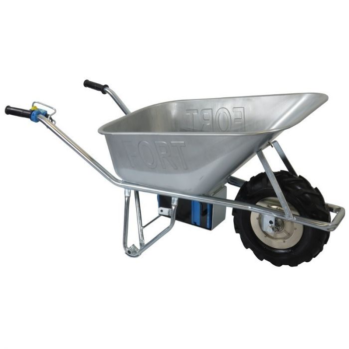 Fort E-Powerbarrow 100L gegalvaniseerd staal (met Li-ion accu) main product photo