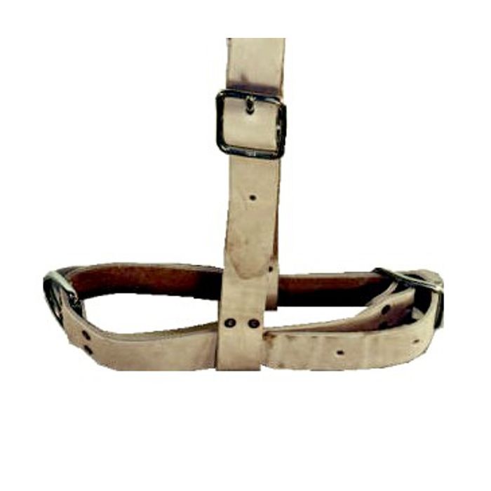 Stierenhalster leer met keelband main product photo